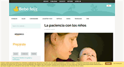 Desktop Screenshot of bebefeliz.com