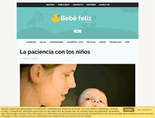 Tablet Screenshot of bebefeliz.com